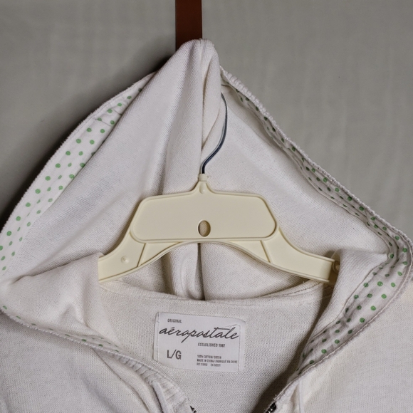 Women's zip front sweater with hood - Picture 3 of 5